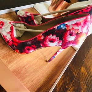 Just Fab: Francine floral heels